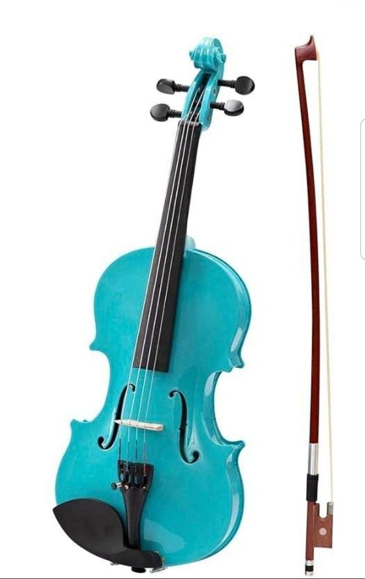 Handcrafted Acoustic Violin Beginner Pack for Student with Hard Case and Starter
