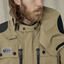BELSTAFF LONG WAY UP GORE-TEX PRO MOTORCYCLE JACKET - SAND XL
