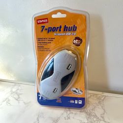 7-Port Hi-Speed USB New