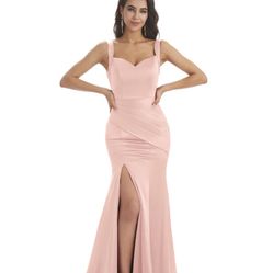 Pearl-Pink Mermaid Style Dress 
