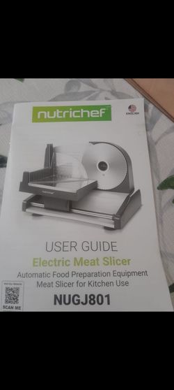 NutriChef Electric Meat Slicer NUGJ801