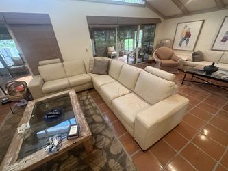 Natuzzi Leather L Couch