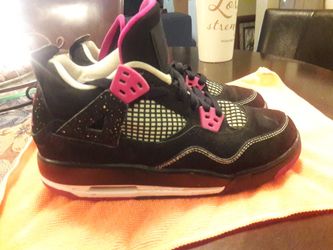 Nike Air Jordan 4 Retro 30Th GG (GS) Black Fuchsia Flash Lime 705344-027 |  Pop Need Store