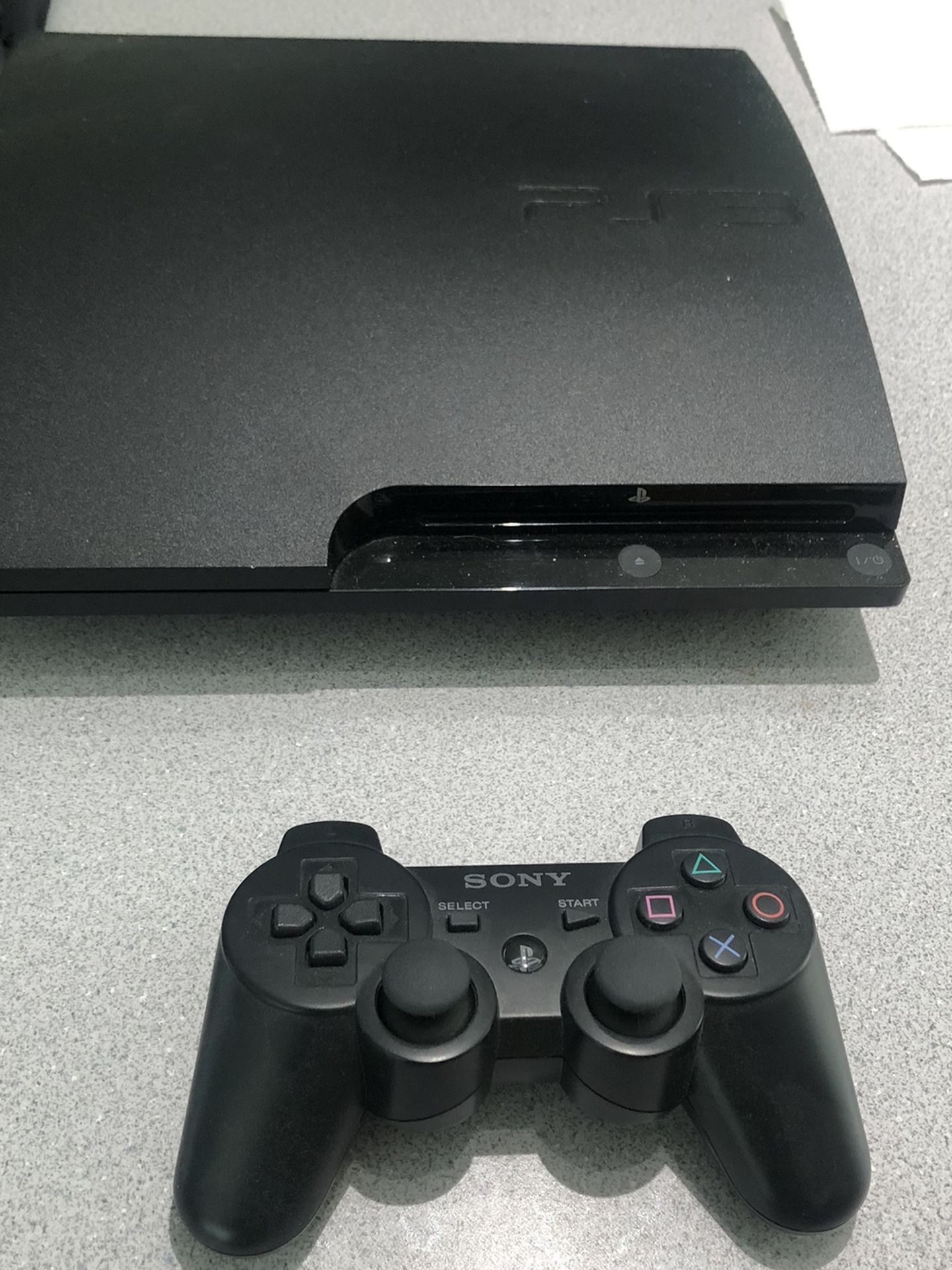 Ps3 With Controller And Cords 