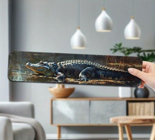 Alligator Metal Wall Decor