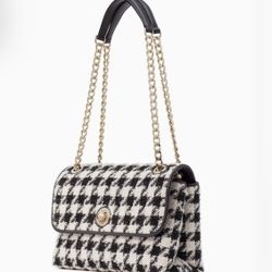 Brand New Kate Spade Natalia Medium flap Shoulder Bag Tweed