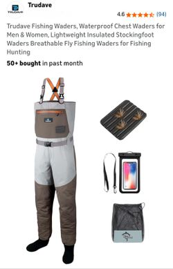 NEW TRUDAVE FISHING WADERS SIZE SMALL