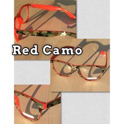 Red Camo Glasses