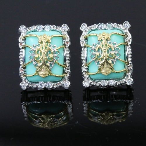 Men made Turquoise Earrings for Women