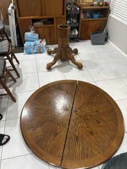 Wooden Round Table