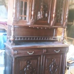 Antique Buffet Hutch