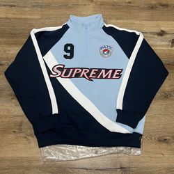 Supreme Equipé Half Zip Sweatshirt ‘Light blue’