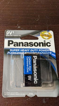 12-Pack Panasonic Carbon Zinc 9V Batteries
