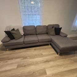 Staging Couch W/ Chaise Lounge (Wayfair)