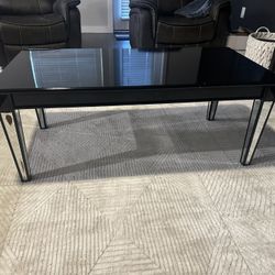 Mirrored Black Coffee Table