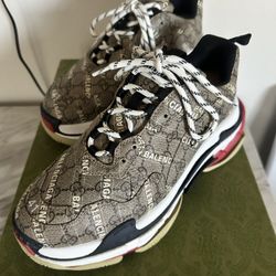 Balenciaga Triple S Gucci Hacker Project Sneakers 
