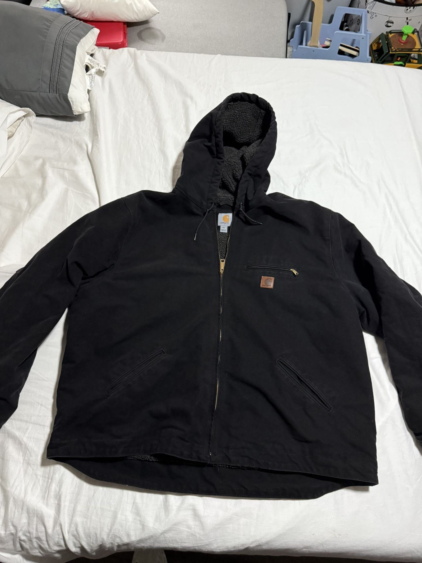 CARHARTT SHERPA LINED JACKET WASHED DUCK 3x