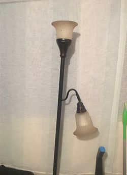 Brown brass lamp