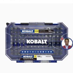 100Piece KOBALT SCREWDRIVER BIT CARRYING CASE RETAILS $16.05 W\Tax