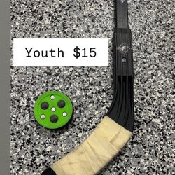 Franklin NHL 1010 Street Tech Hockey Stick - Junior with Roll-A Puck