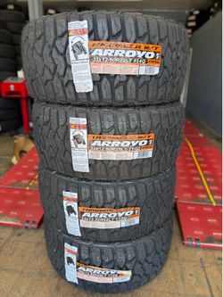 33x12.50r22 ARROYO RT 4 NEW TIRES INSTALLED ✅ INSTALADAS ✅