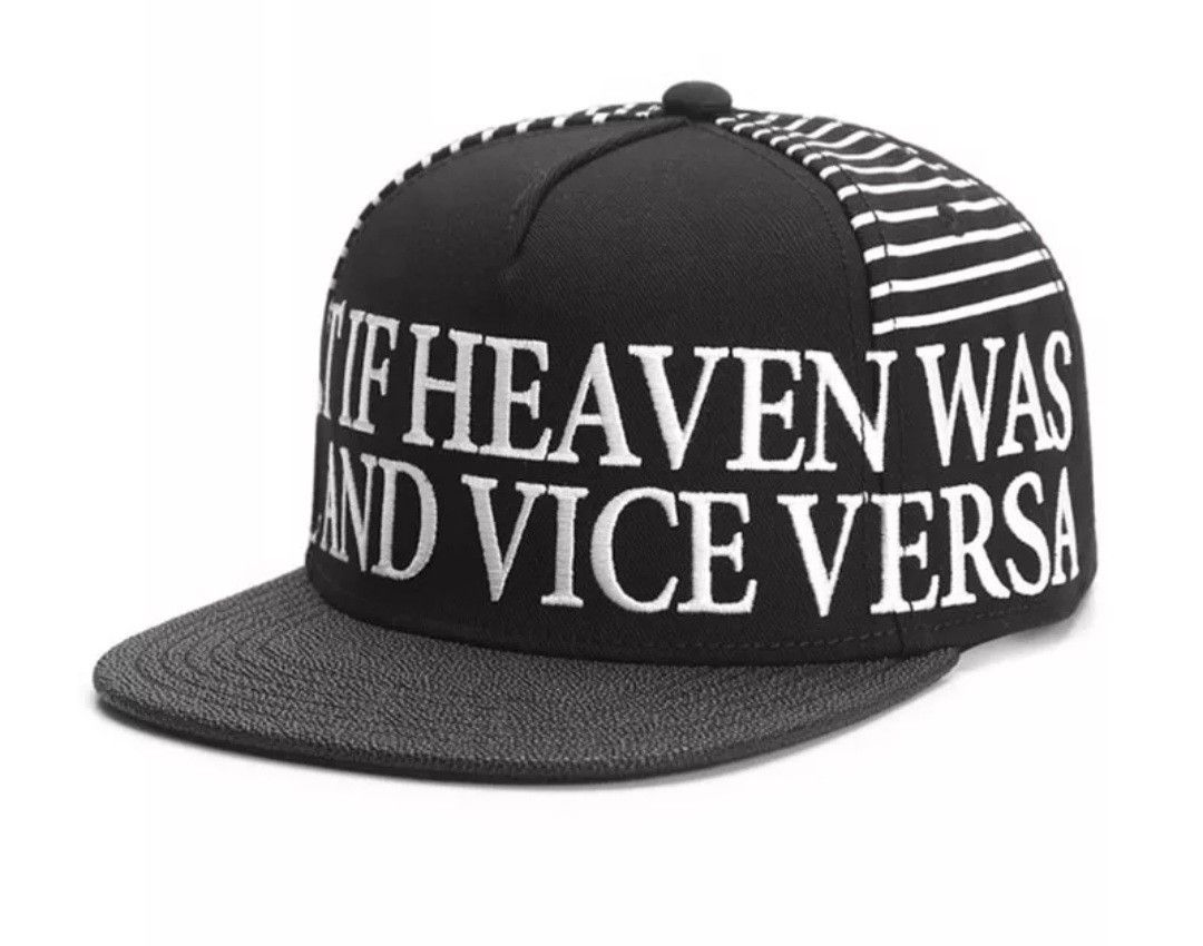 "What If Heaven" Snapback Flat Brim Hat 