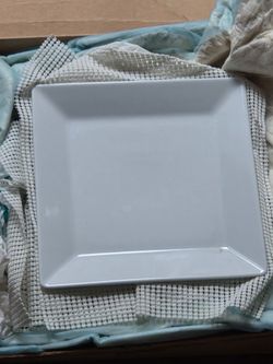 4 SANT'ANDREA Royal Porcelain Square Plates White
