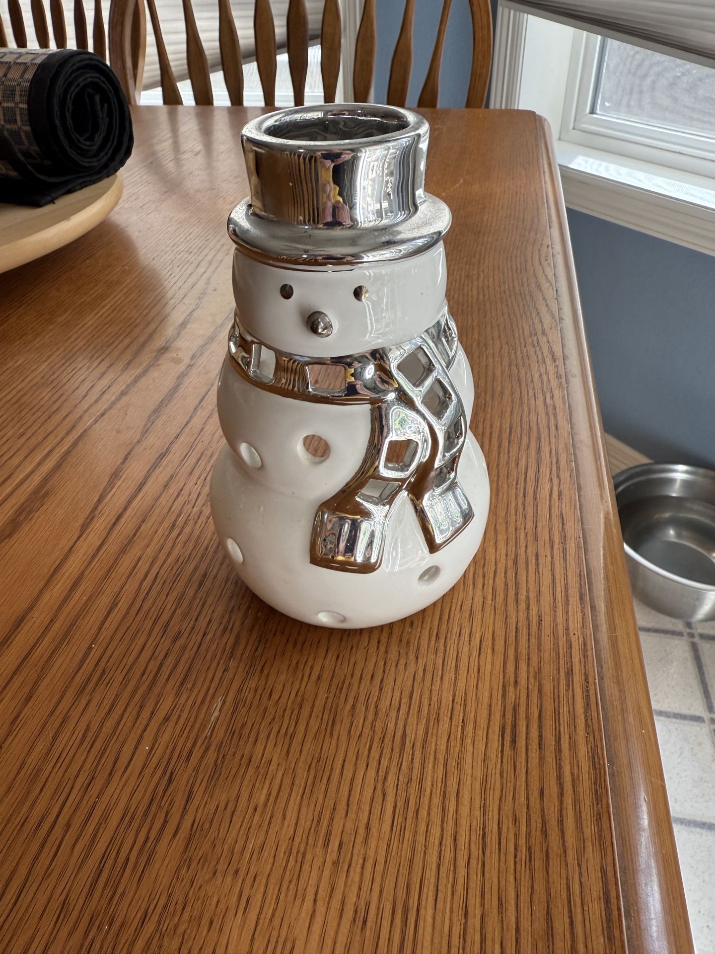 Snowman Candle Holder