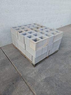 Cored Concrete Block