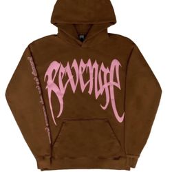 Revenge Pink Brown Hoodie Size XL