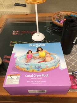 Funsicle 65 inch x 14 1/2 inch inflatable NEW Coral Crew  Pool