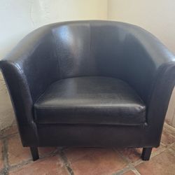 Club Chair Matching Ottoman 