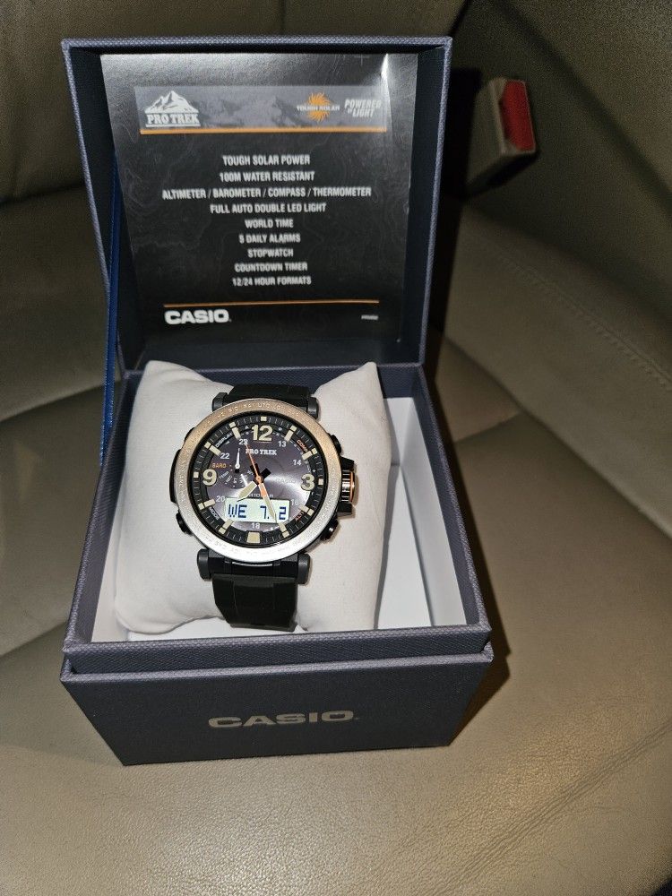 Casio Pro Trek Triple Sensor Watch