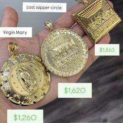 Religious pendants / Pendientes De Oro 