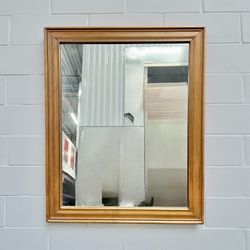 Free Delivery - Oak Framed Mirror 