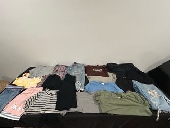 Bag of teen girls clothes