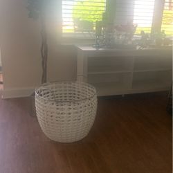 Sturdy White Basket