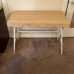 ✨ IKEA LILLÅSEN Bamboo Desk – Compact & Stylish | Must Sell ASAP