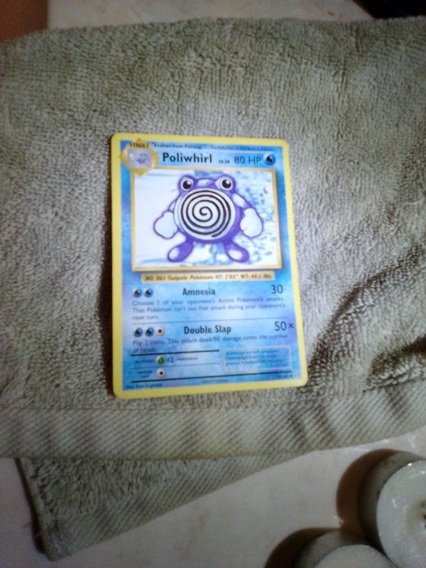 Poliwhirl 60hp Pokemon Card 