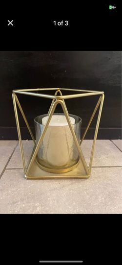 Gold Candle Holder