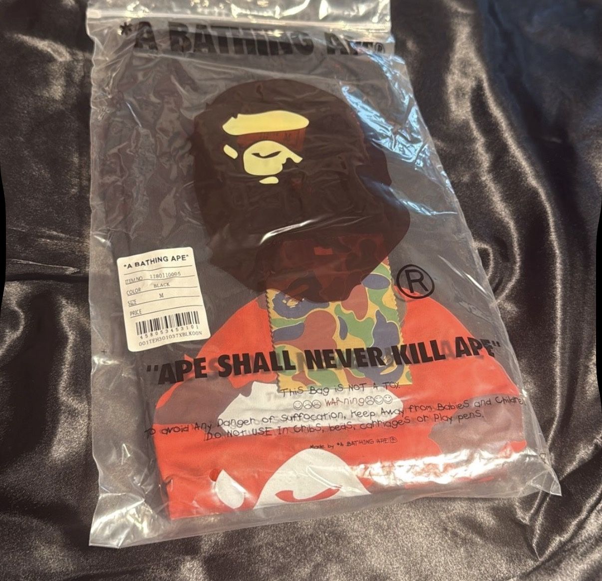 size medium bape shirt