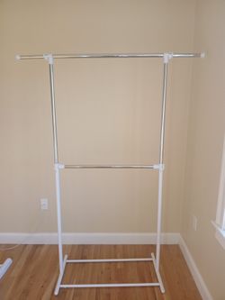 Double Clothes Hanging Rack