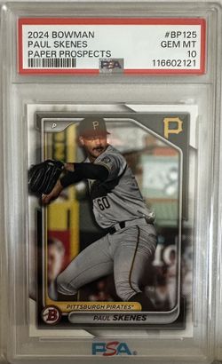 Skenes 2024 Bowman Prospects Baseball Card