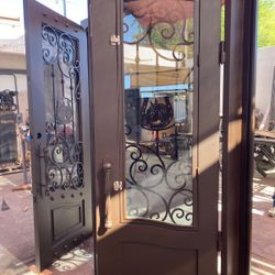 Custom Built Wrought Iron Doors