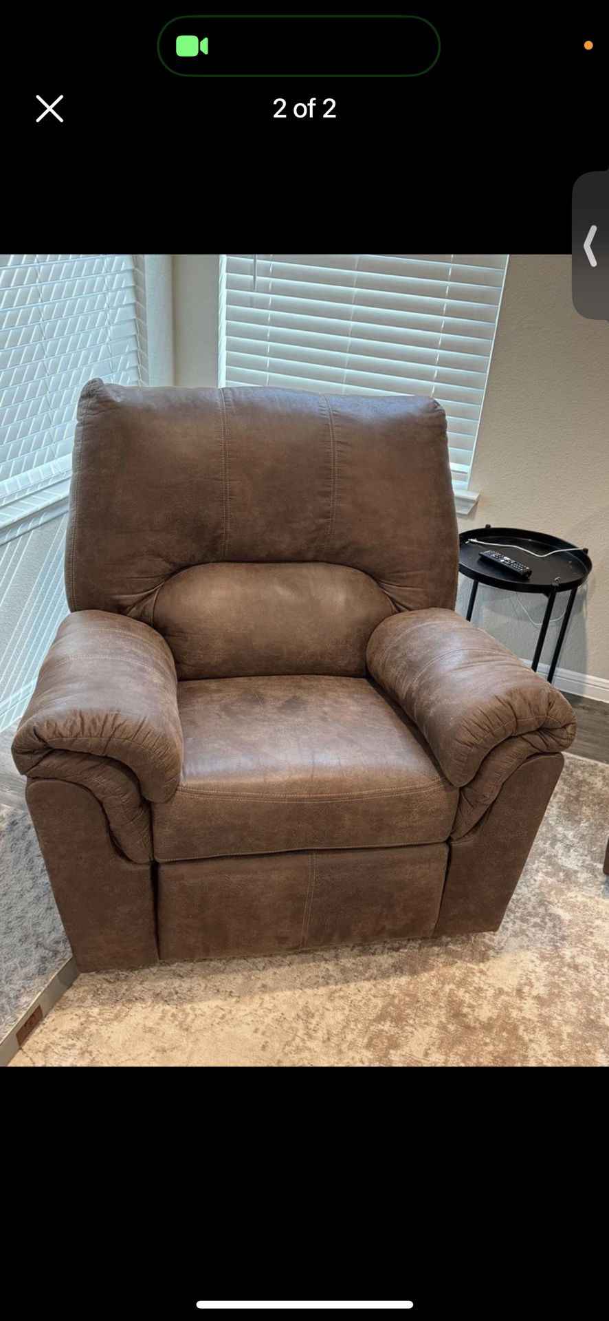 Brown Couch/recliner 