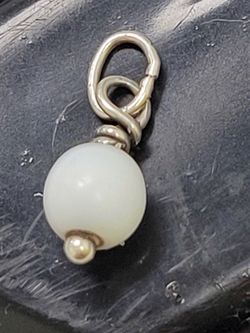 James Avery Sterling Silver Glass Bead Enhancer Charm