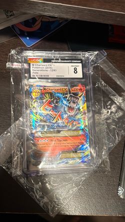 CGC 8 M Charizard EX Holo Pokémon Card