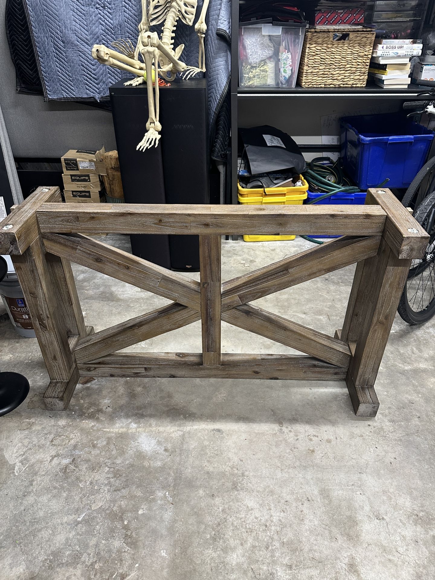 Rustic Modern Desk Frame (glass not Included) | Like New