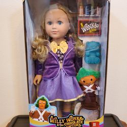 NEW My Life As Willy Wonka Poseable 18" Doll, Blonde Hair. Blue Eyes