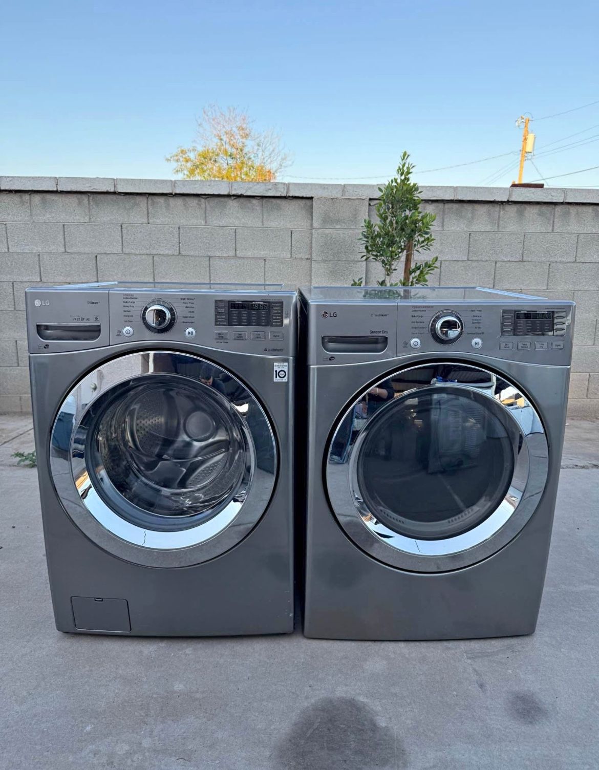 LG washer and electric dryer
